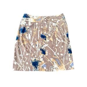 Alfani Petite Women’s Skirt – Size 4P – Abstract Floral Brushstroke Print